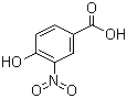 4-羟基-3-硝基苯甲酸分子结构 (CAS 616-82-0)