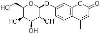 structure of CAS# 6160-78-7, 4-Methylumbelliferyl beta-D-galactoside