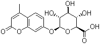 structure of CAS# 6160-80-1, 4-Methylumbelliferyl-beta-D-glucuronide