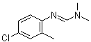 N,N-Dimethyl-N'-(2-methyl-4-chlorophenyl)formamidine molecular structure (CAS 6164-98-3)
