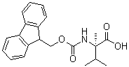 structure of CAS# 616867-28-8, N-[(9H-Fluoren-9-ylmethoxy)carbonyl]-2-methyl-D-valine
