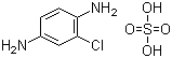 structure of CAS# 61702-44-1, 2-Chloro-1,4-phenylenediamine sulfate
