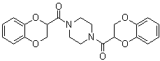1,4-Bis[(2,3-dihydro-1,4-benzodioxin-2-yl)carbonyl]piperazine molecular structure (CAS 617677-53-9)