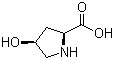 顺式-4-羟基-L-脯氨酸分子结构 (CAS 618-27-9)