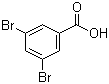 3,5-二溴苯甲酸分子结构 (CAS 618-58-6)