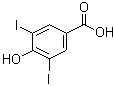 structure of CAS# 618-76-8, 3,5-Diiodo-4-hydroxybenzoic acid