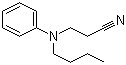 structure of CAS# 61852-40-2, 3-(Butylphenylamino)propiononitrile