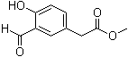 3-甲酰基-4-羟基苯乙酸甲酯分子结构 (CAS 61874-04-2)