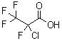 alpha-氯四氟丙酸分子结构 (CAS 6189-02-2)