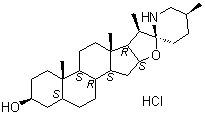 Tomatidine hydrochloride molecular structure (CAS 6192-62-7)
