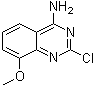 structure of CAS# 61948-65-0, 2-Chloro-8-methoxy-4-quinazolinamine