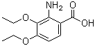 2-Amino-3,4-diethoxybenzoic acid molecular structure (CAS 61948-72-9)