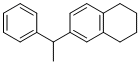 CAS # 6196-98-1, 1,2,3,4-tetrahydro-6-(1-phenylethyl)-Naphthalene, 6-(1-phenylethyl)-1,2,3,4-tetrahydronaphthalene
