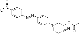 CAS 登录号：61968-38-5, 分散橙 31, 3-((2-(乙酰氧)乙基)(4-((4-硝基苯基)偶氮)苯基)氨基)丙腈