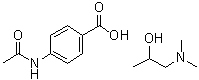 structure of CAS# 61990-51-0, 二甲氨丙醇醋氨苯酸盐