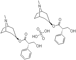 莨菪碱硫酸盐分子结构 (CAS 620-61-1)