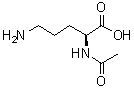 structure of CAS# 6205-08-9, Nalpha-Acetyl-L-ornithine