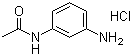 N-乙酰基-1,3-苯二胺盐酸盐分子结构 (CAS 621-35-2)