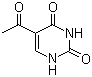 5-乙酰基尿嘧啶分子结构 (CAS 6214-65-9)