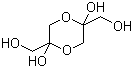 structure of CAS# 62147-49-3, 2,5-Dihydroxy-1,4-dioxane-2,5-dimethanol