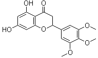 2,3-二氢-5,7-二羟基-2-(3,4,5-三甲氧基苯基)-4H-1-苯并吡喃-4-酮分子结构 (CAS 62252-10-2)