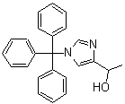 alpha-甲基-1-(三苯基甲基)-1H-咪唑-4-甲醇分子结构 (CAS 62256-50-2)