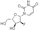 1-(2-脱氧-2-氟-beta-L-呋喃核糖基)-2,4(1H,3H)-嘧啶二酮分子结构 (CAS 622785-69-7)