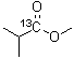 structure of CAS# 6228-77-9, Isobutyric-1-<sup>13</sup>C acid methyl ester