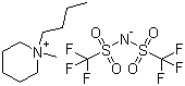 structure of CAS# 623580-02-9, 1-Butyl-1-methylpiperidinium bis(trifluoromethylsulfonyl)imide