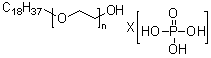 硬脂醇聚氧乙烯醚磷酸酯分子结构 (CAS 62362-49-6)