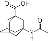 3-乙酰氨基金刚烷-1-甲酸分子结构 (CAS 6240-00-2)