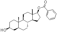 CAS # 6242-26-8, (3beta,5alpha,17beta)-Androstane-3,17-diol 17-benzoate, NSC 69548