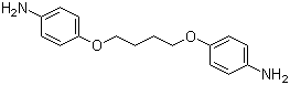 structure of CAS# 6245-50-7, 1,4-Bis(4-aminophenoxy)butane