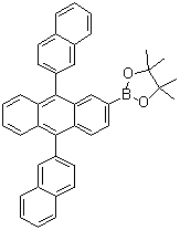 CAS # 624744-67-8, 2-(9,10-Di-2-naphthalenyl-2-anthracenyl)-4,4,5,5-tetramethyl-1,3,2-dioxaborolane