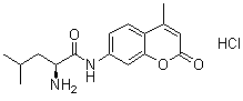 structure of CAS# 62480-44-8, (S)-2-氨基-4-甲基-N-(4-甲基-2-氧代-2H-1-苯并吡喃-7-基)戊酰胺单盐酸盐