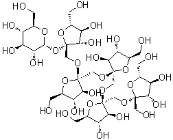 CAS # 62512-19-0, 1,1,1,1-Kestohexaose, O-beta-D-Fructofuranosyl-(2→1)-O-beta-D-fructofuranosyl-(2→1)-O-beta-D-fructofuranosyl-(2→1)-O-beta-D-fructofuranosyl-(2→1)-beta-D-fructofuranosyl alpha-D-glucopyranoside, 1,1,1,1-Kestohexaose, 1-(Fructofuranosyl)2 nystose, 1F-beta-Fructofuranosyl-1F-beta-fructofuranosylnystose