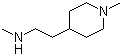 CAS # 625438-09-7, N,1-Dimethyl-4-piperidineethanamine