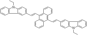 CAS 登录号：62555-84-4, 3,3'-(9,10-蒽二基二-2,1-乙烯二基)双[9-乙基-9H-咔唑]