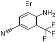 4-Amino-3-bromo-5-(trifluoromethyl)benzonitrile molecular structure (CAS 62584-27-4)