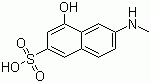 4-Hydroxy-6-methylamino-2-naphthalene sulfonic acid molecular structure (CAS 6259-53-6)
