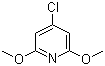 structure of CAS# 62616-14-2, 4-Chloro-2,6-dimethoxypyridine