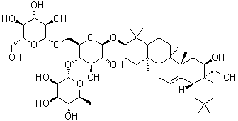 Saikosaponin F molecular structure (CAS 62687-63-2)