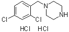 structure of CAS# 6270-11-7, 1-[(2,4-二氯苯基)甲基]哌嗪二盐酸盐