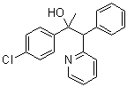 CAS # 6275-95-2, alpha-(4-Chlorophenyl)-alpha-methyl-beta-phenyl-2-pyridineethanol, NSC 208910, NSC 36414