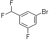 structure of CAS# 627526-90-3, 1-Bromo-3-fluoro-5-(difluoromethyl)benzene