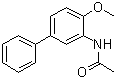 N-(4-甲氧基[1,1'-联苯]-3-基)乙酰胺分子结构 (CAS 6279-48-7)