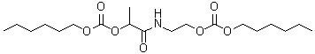 3-甲基-4,9-二氧代-2,8,10-三氧杂-5-氮杂十六烷酸己基酯分子结构 (CAS 6280-25-7)
