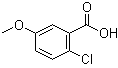 structure of CAS# 6280-89-3, 2-Chloro-5-methoxybenzoic acid