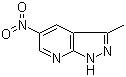 3-Methyl-5-nitro-1H-pyrazolo[3,4-b]pyridine molecular structure (CAS 62908-83-2)
