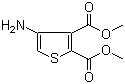 structure of CAS# 62947-31-3, Dimethyl 4-aminothiophene-2,3-dicarboxylate